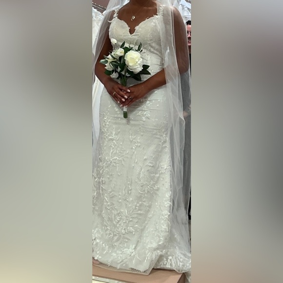 Wedding Dress, Unworn One of a Kind - Picture 1 of 5